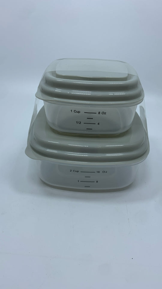 2PC FIT&FRESH FOOD STORAGE CONTAINERS.
