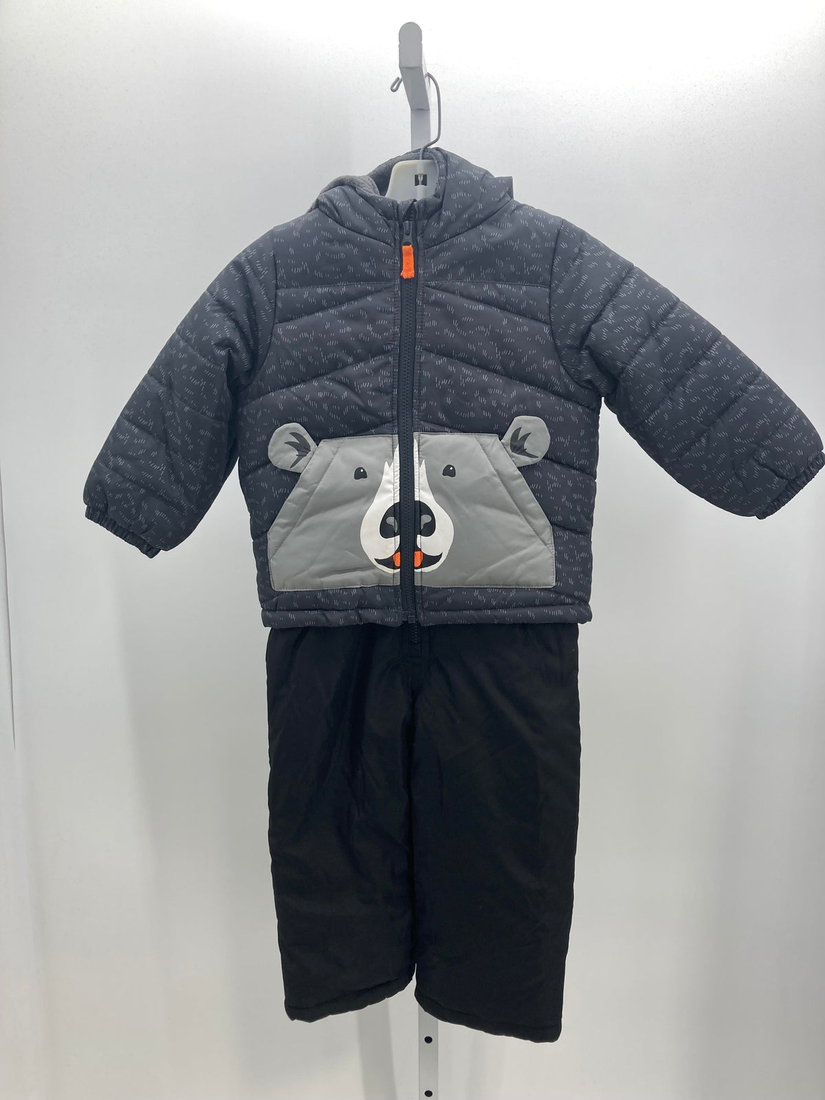 BEAR HOODED JACKET AND BIB SNOW PANTS