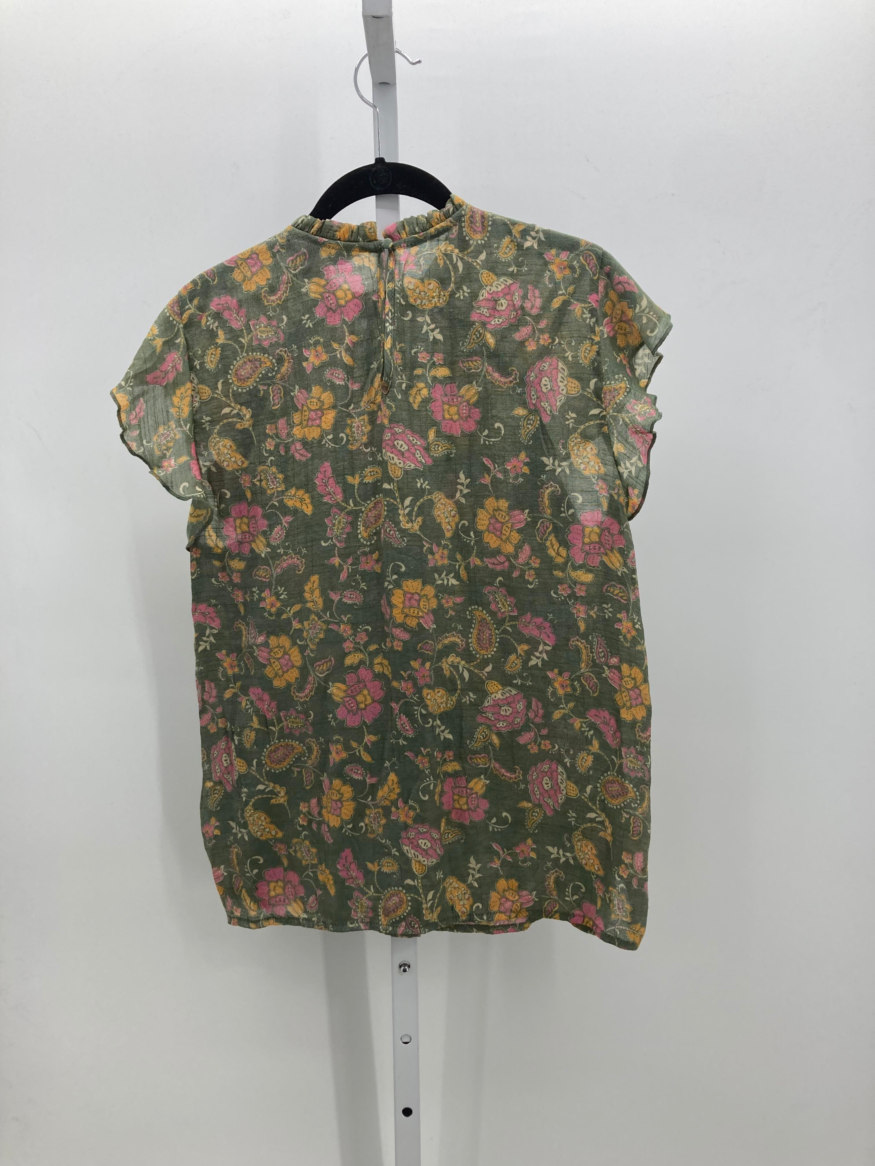 Nannette Size Large Misses Short Sleeve Shirt