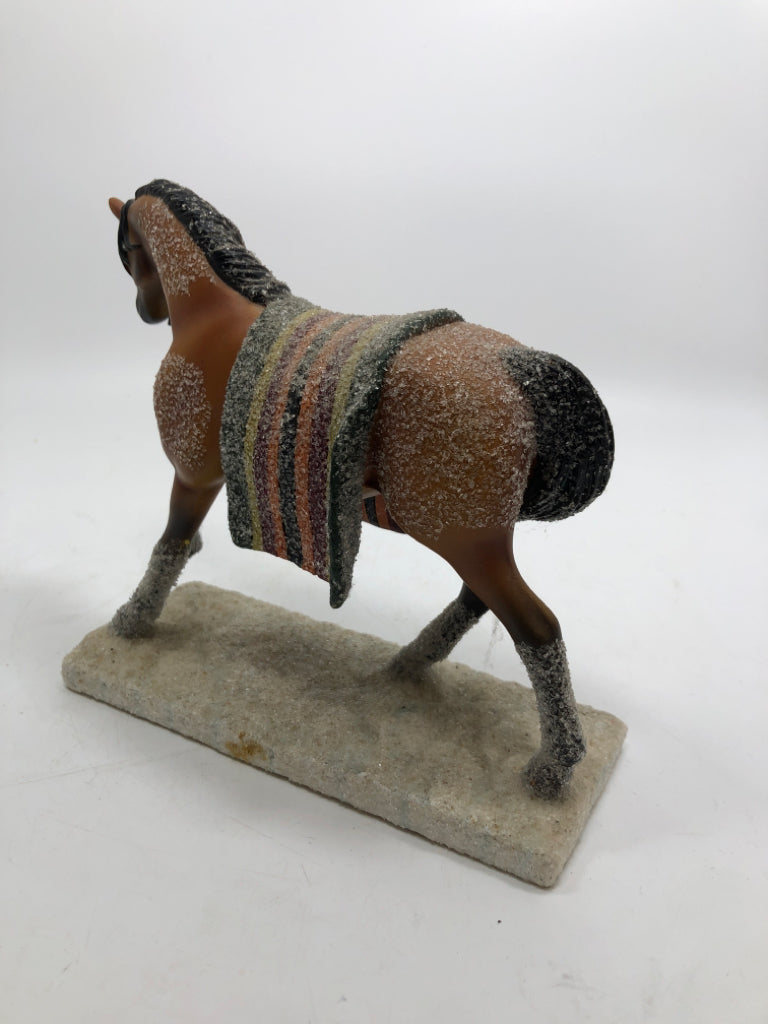 "WOUNDED KNEE" PAINTED PONIES FIGURINE.