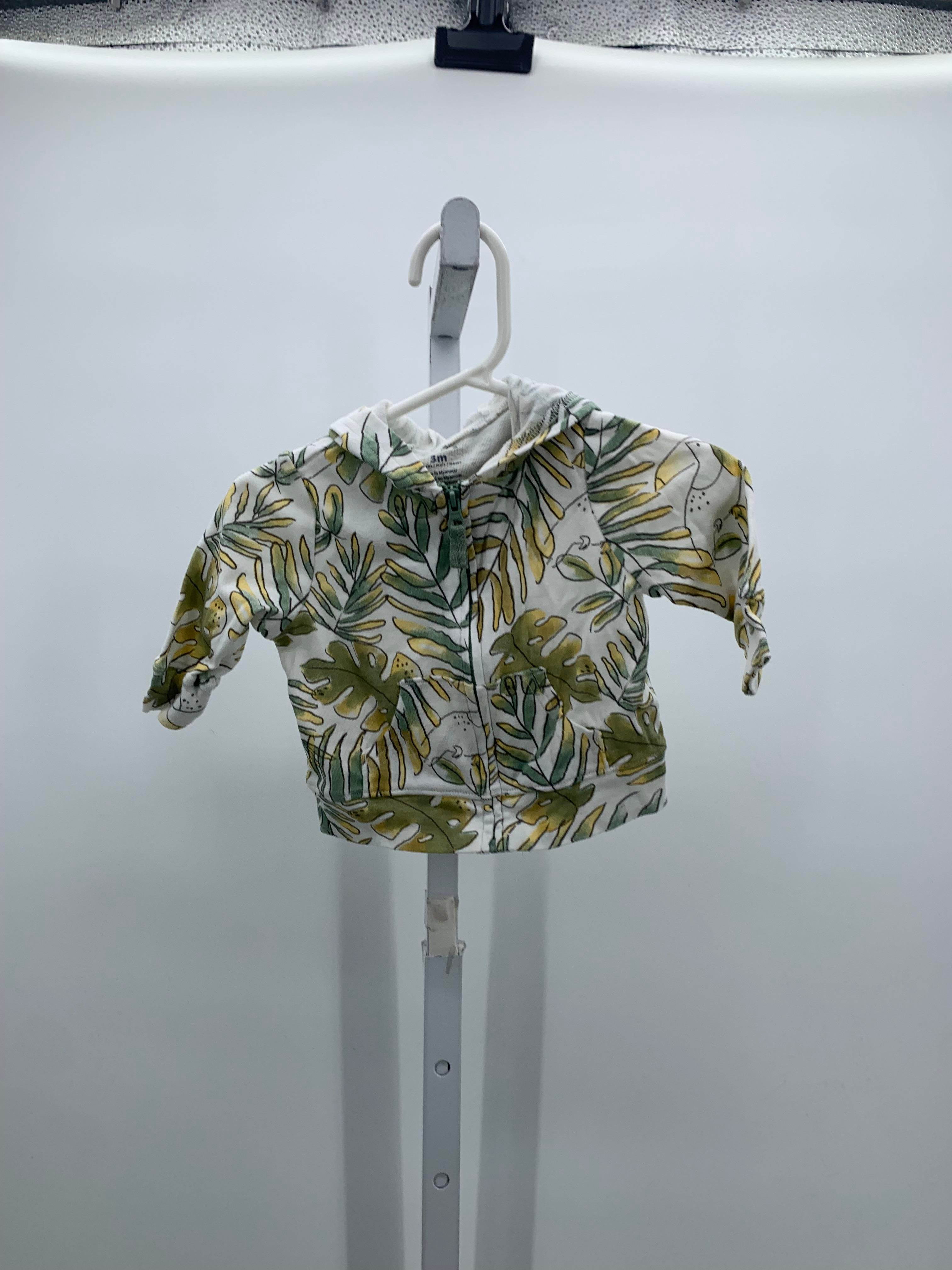 GREEN LEAVES HOODED ZIP