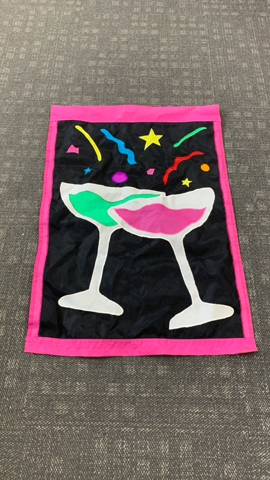 MARTINI GLASS YARD FLAG.