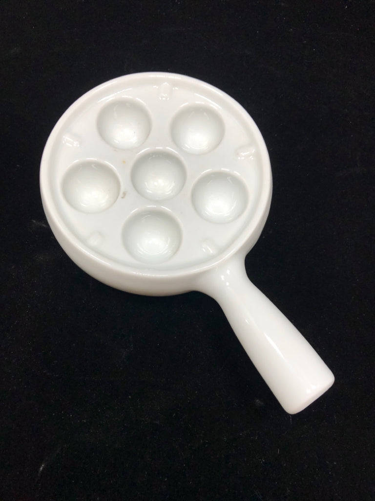 APILCO PORCELAINE ESCARGOT PLATE.
