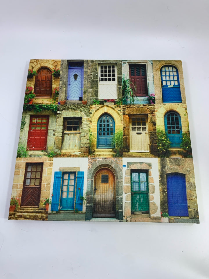 COLORFUL DOORS WALL CANVAS.