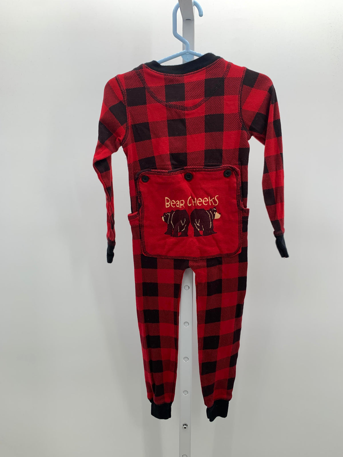 BLACK PLAID KNIT