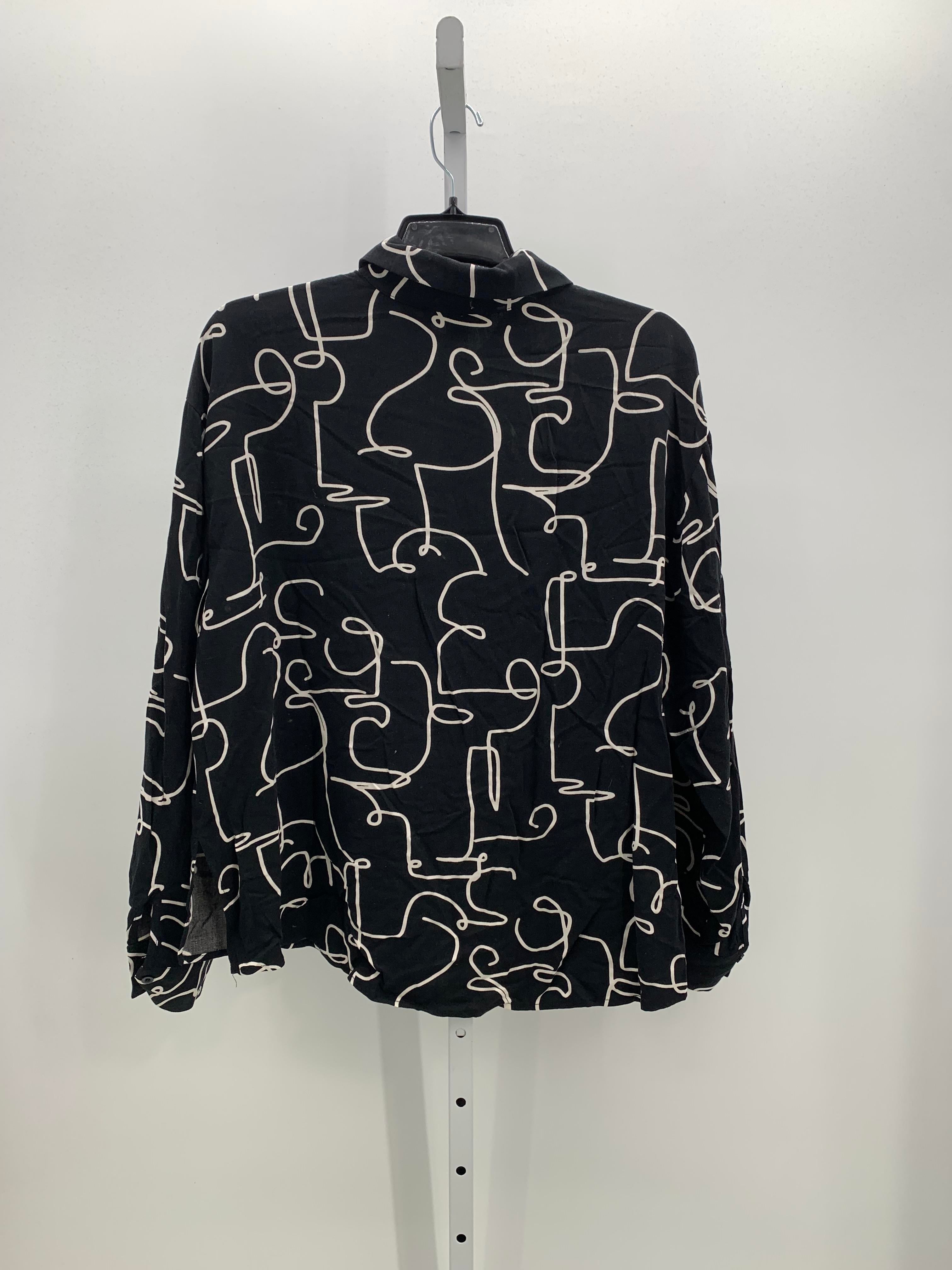 Size 18 W Womens Long Sleeve Shirt