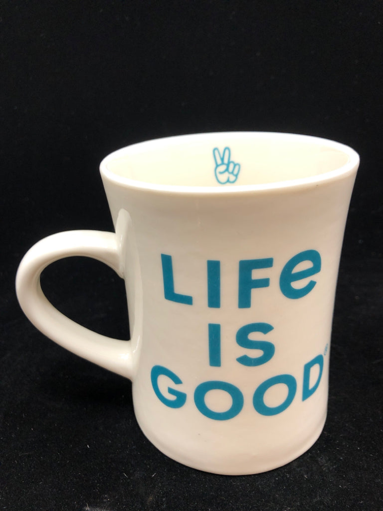 LIFE IS GOOD MUG.