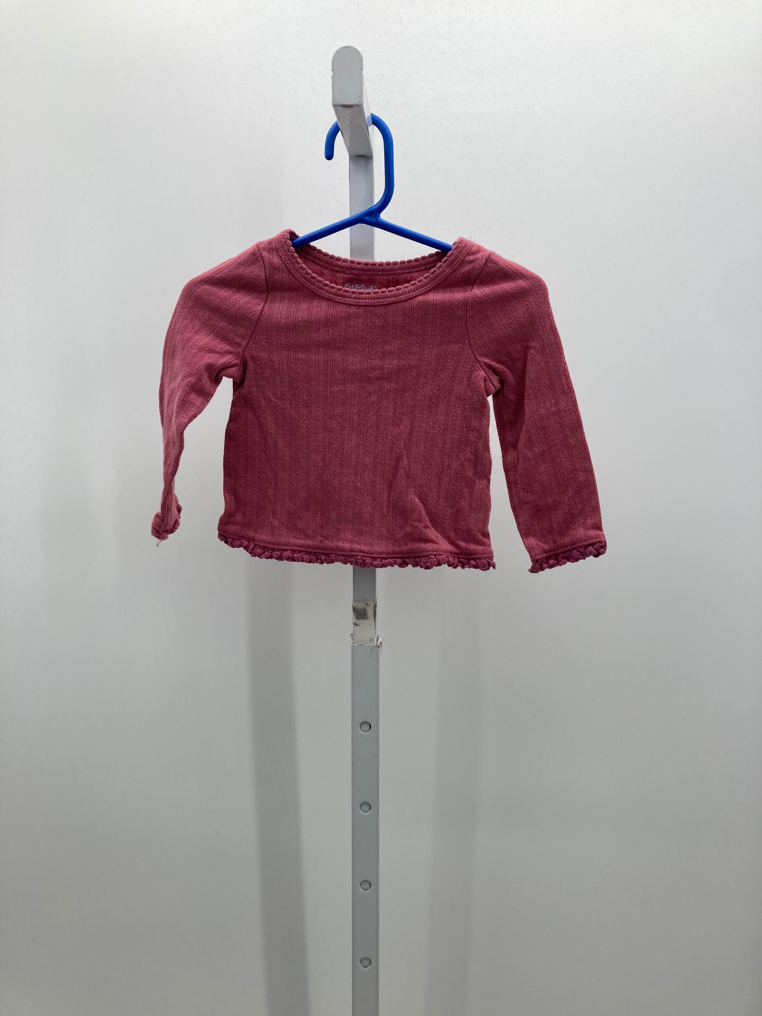 Cat & Jack Size 12 Months Girls Long Sleeve Shirt