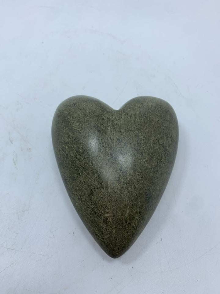 STONE HEART PAPER WEIGHT.