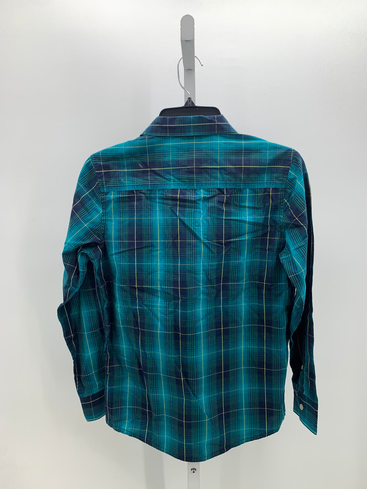 PLAID BTN DOWN