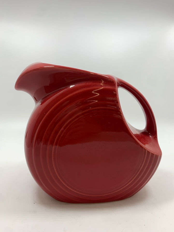 RED FIESTA WARE PITCHER.