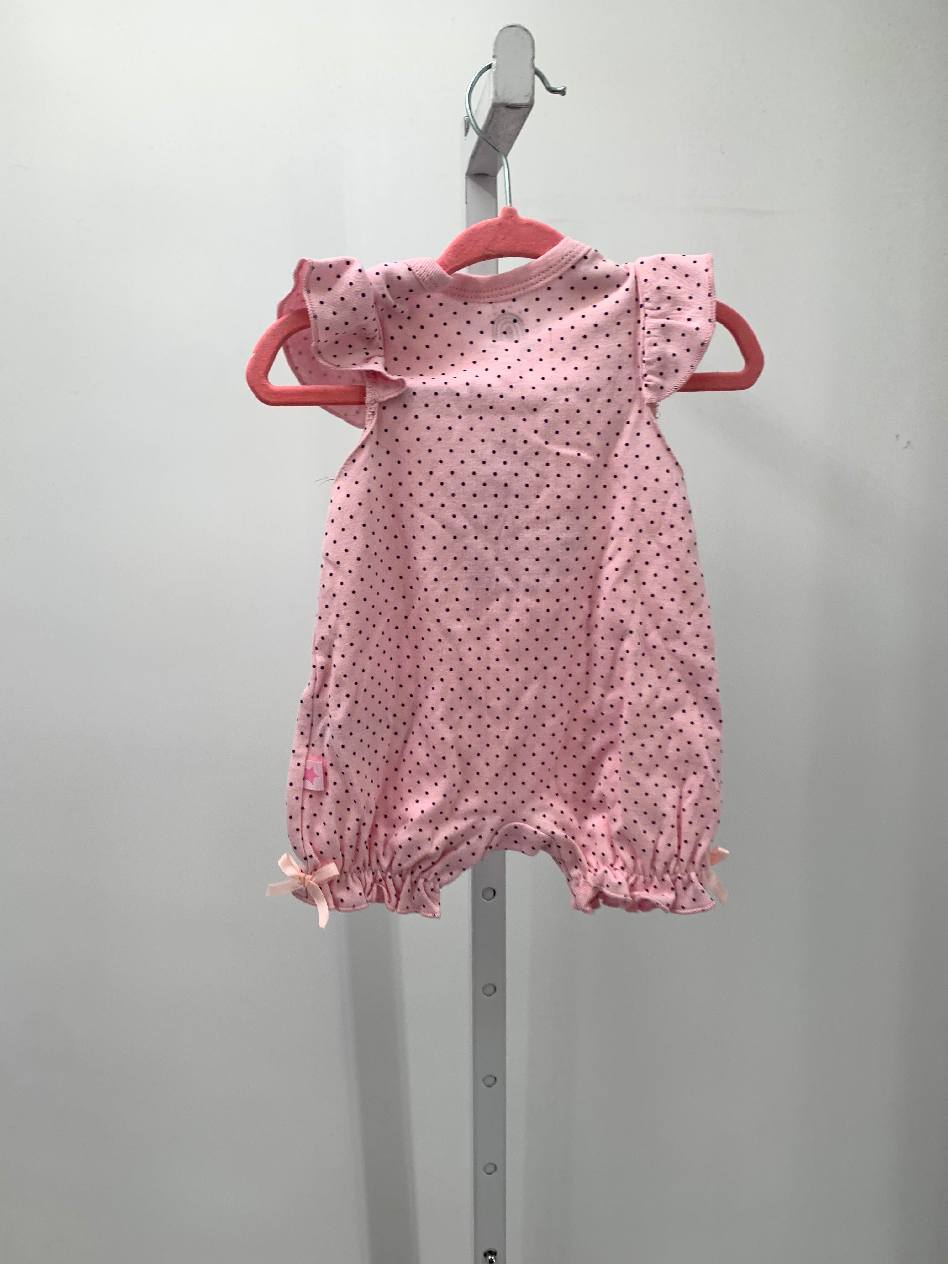 Size 0-3 months Girls Short Slv. Romper