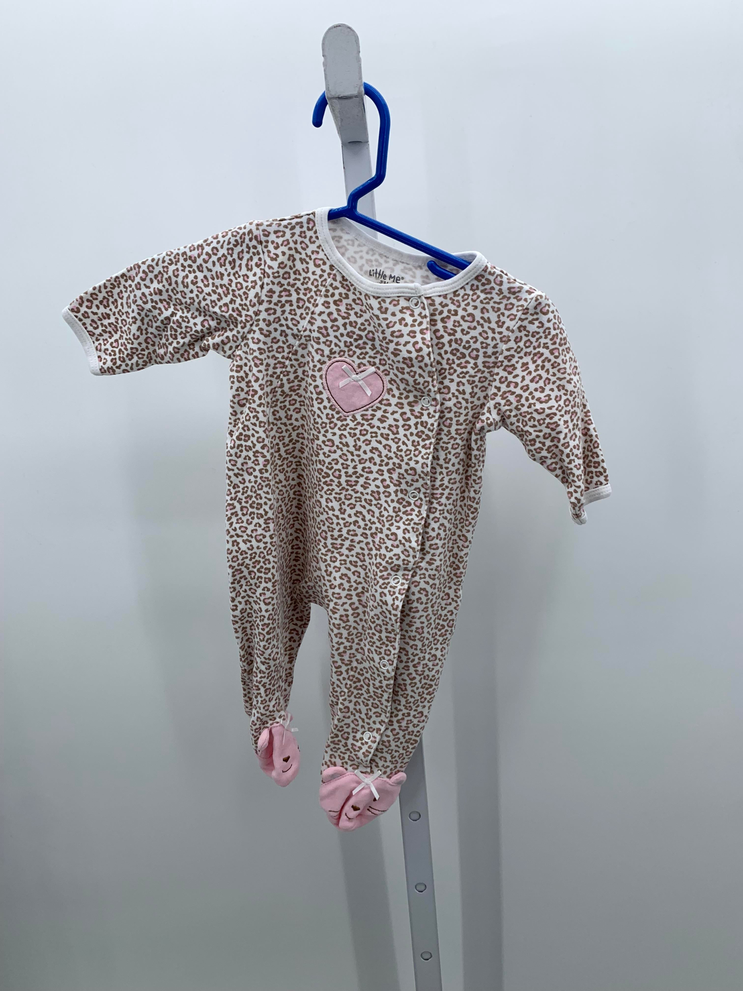 Little Me Size 3 Months Girls Long Slv. Romper