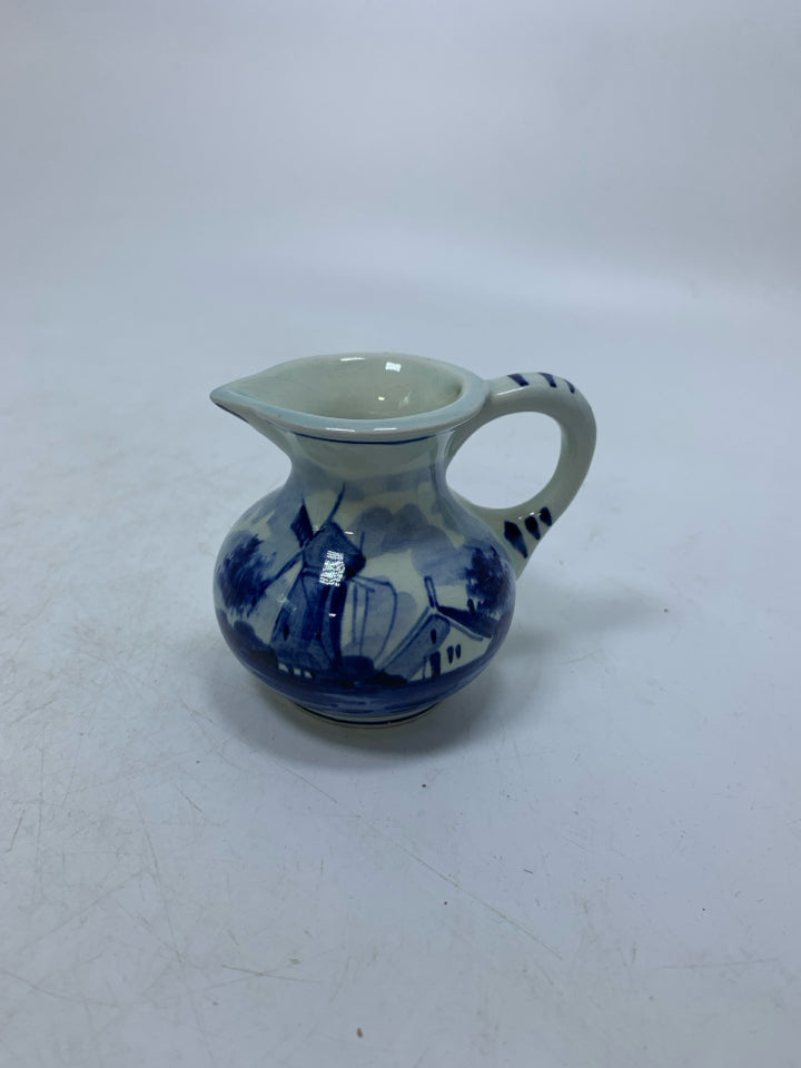 MINI WINDMILL BLUE PITCHER.