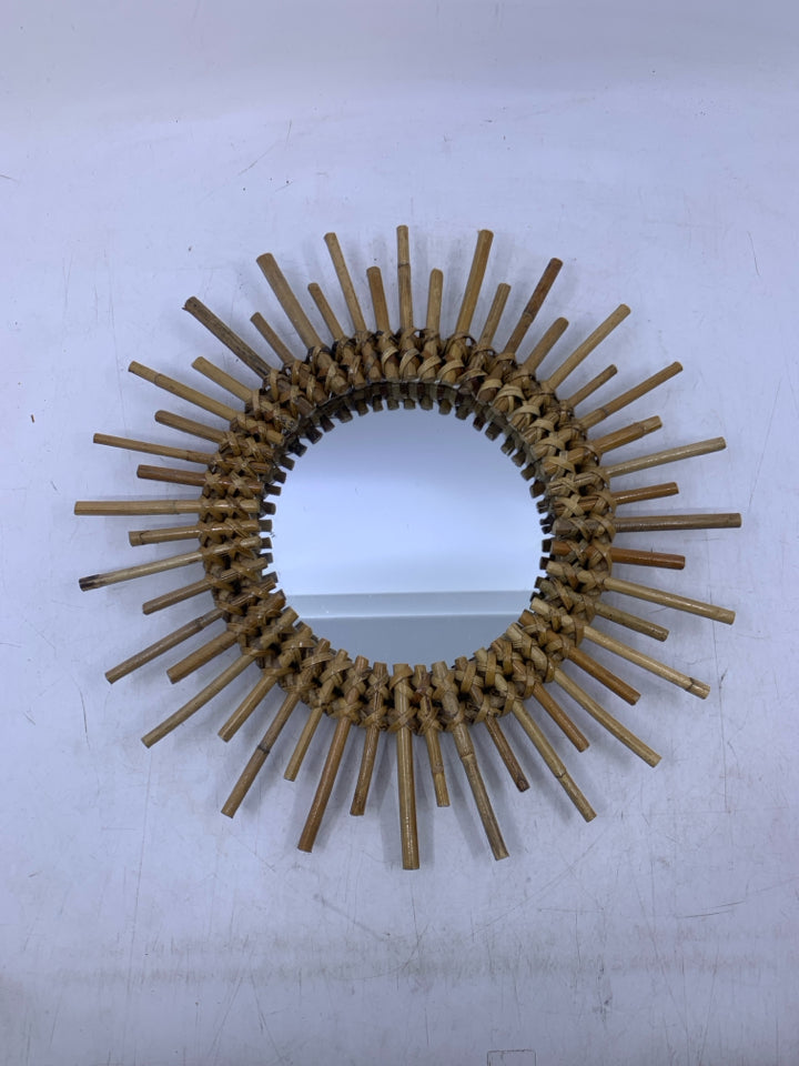 BAMBOO STARBURST MIRROR.