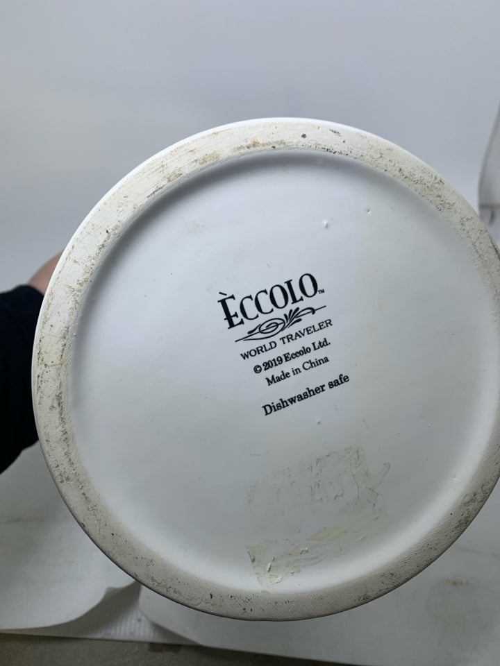 LARGE " THE SECRET INGREDIENT IS" CERAMIC CROCK.