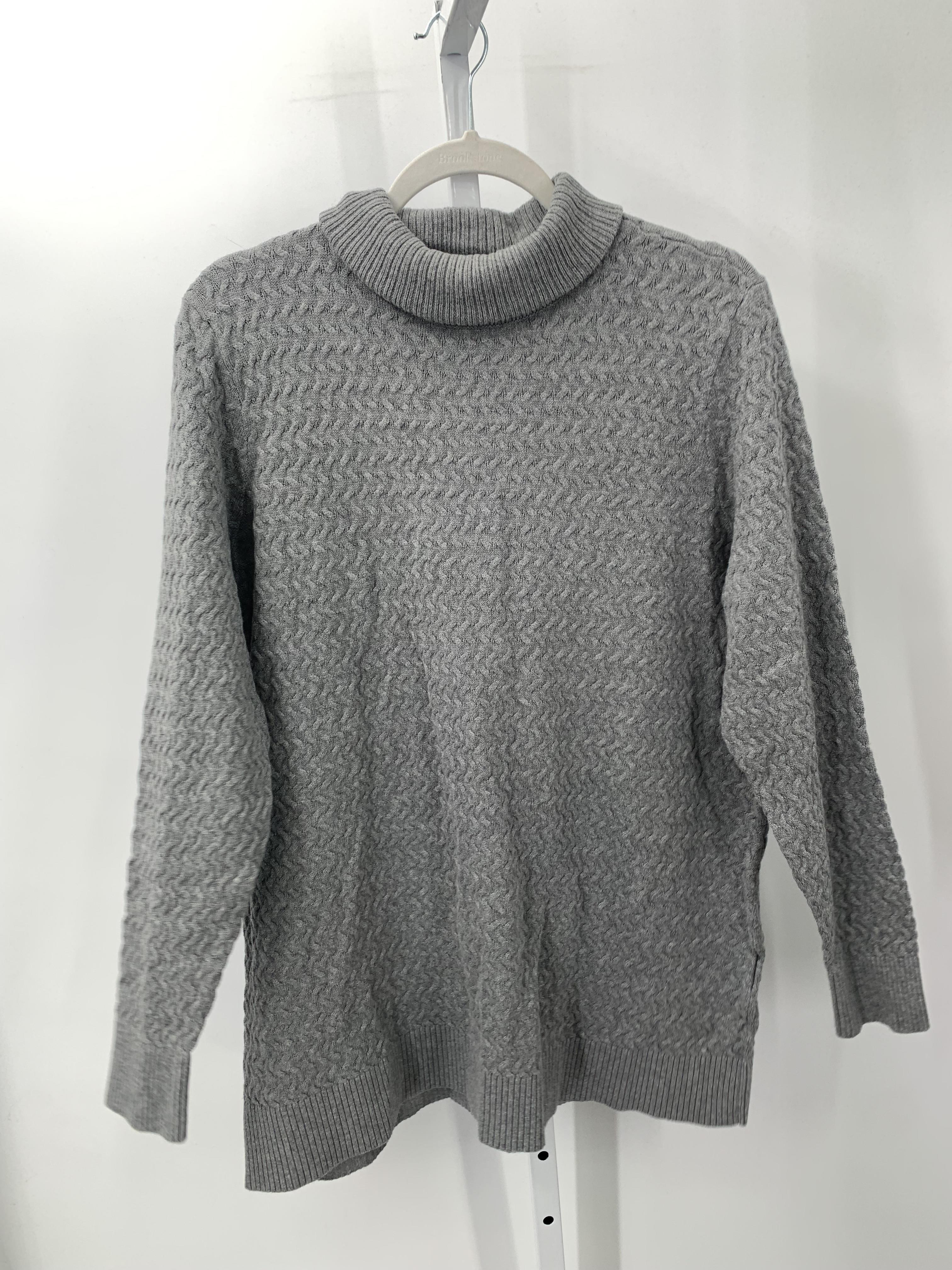 Lands End Size Extra Large Misses Long Slv Sweater