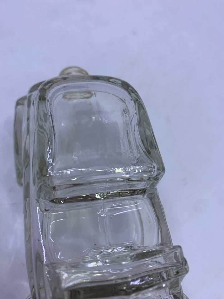 VTG CLEAR CAR AVON BOTTLE- EMPTY.