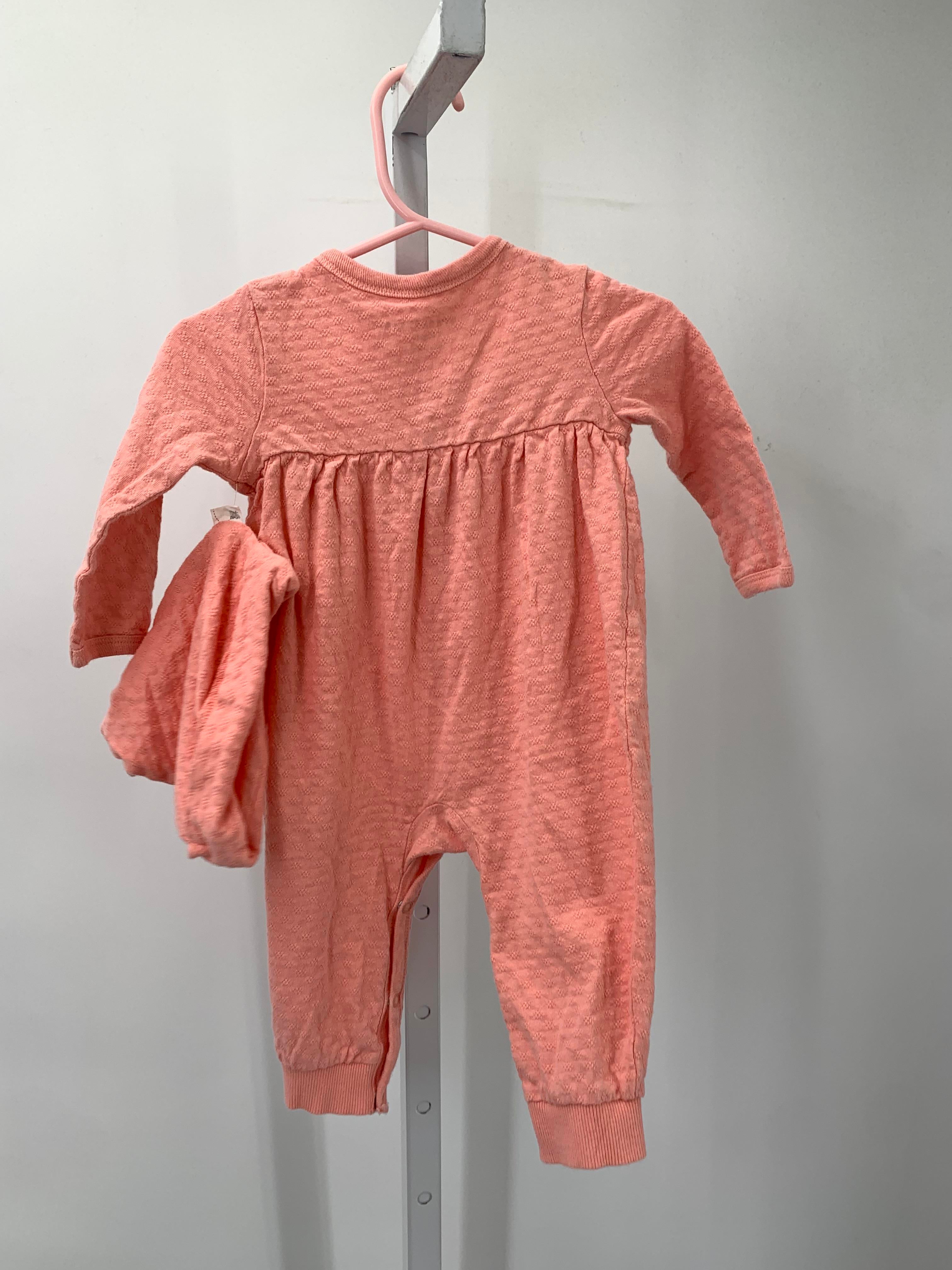 Burt's Bees Size 0-3 months Girls Long Slv. Romper