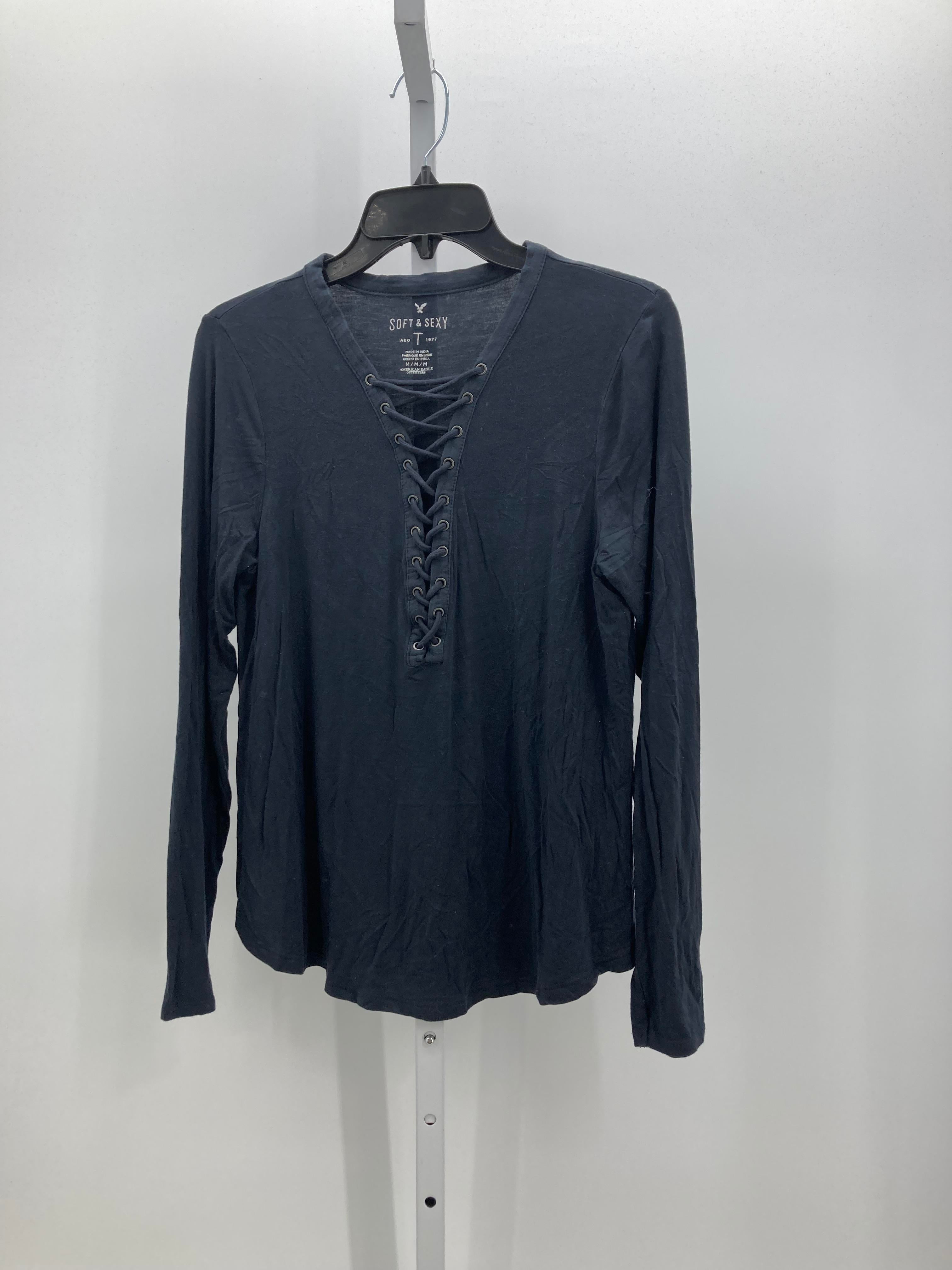 American Eagle Size Medium Juniors Long Sleeve Shirt