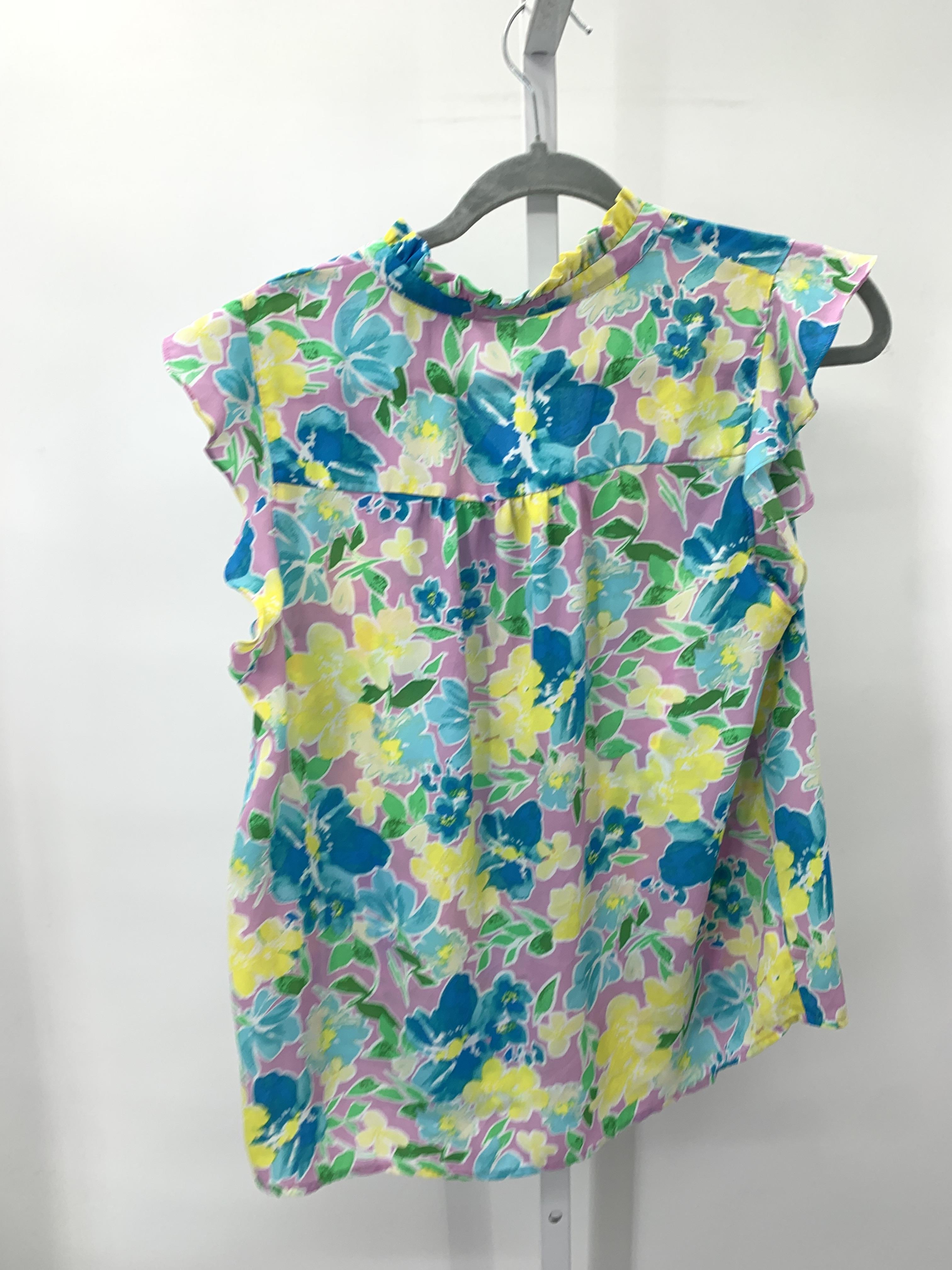Pleione Size Medium Misses Short Sleeve Shirt