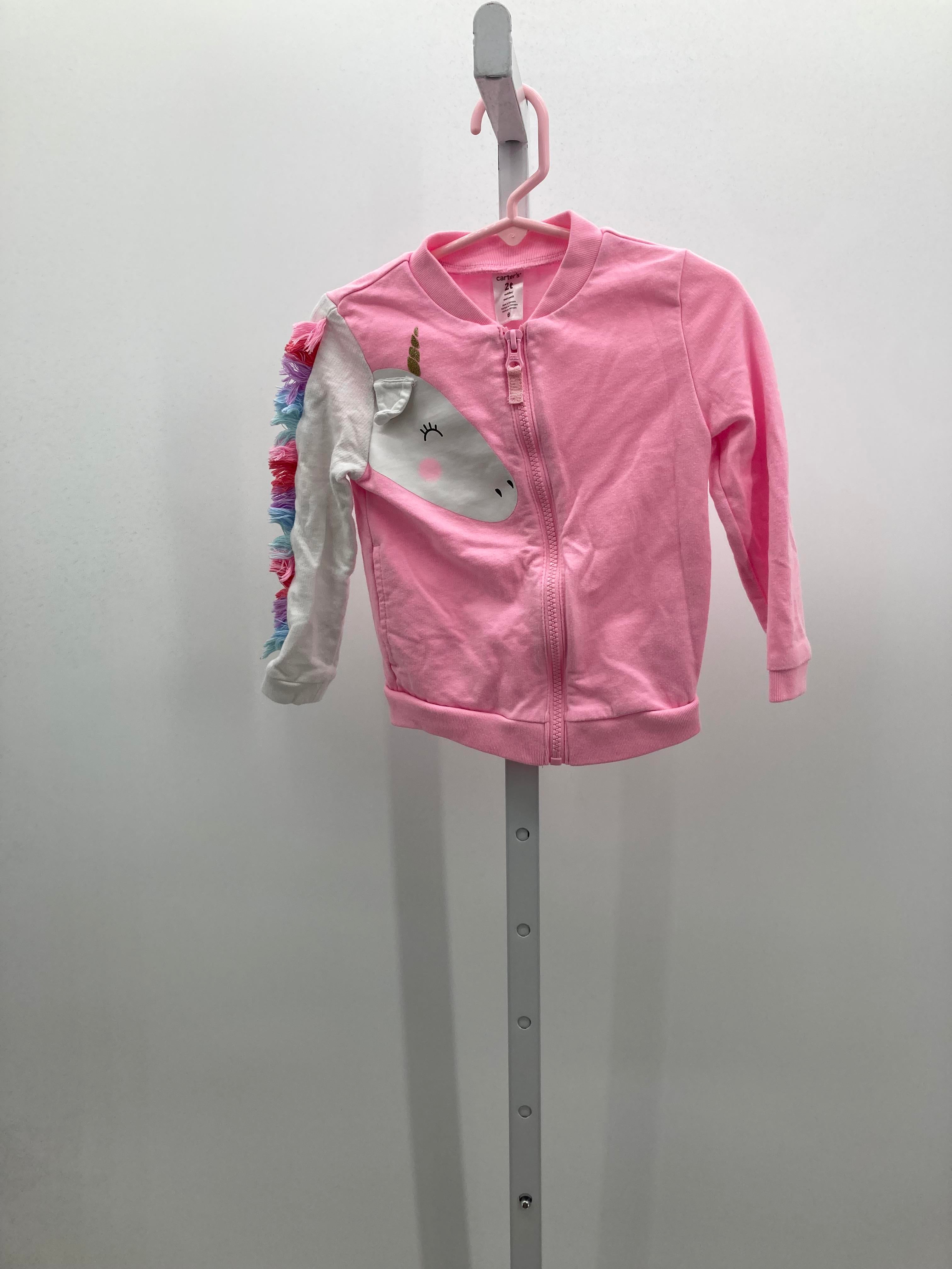 Carters Size 2T Girls Sweat Jacket
