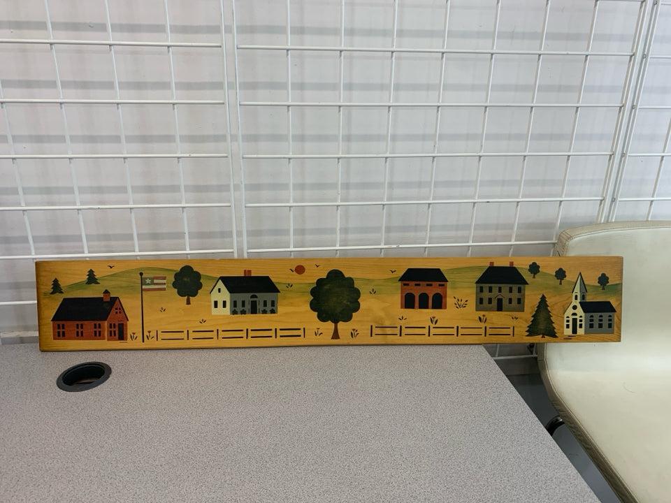 FARMHOUSE PAINTED WOOD WALL DECOR.