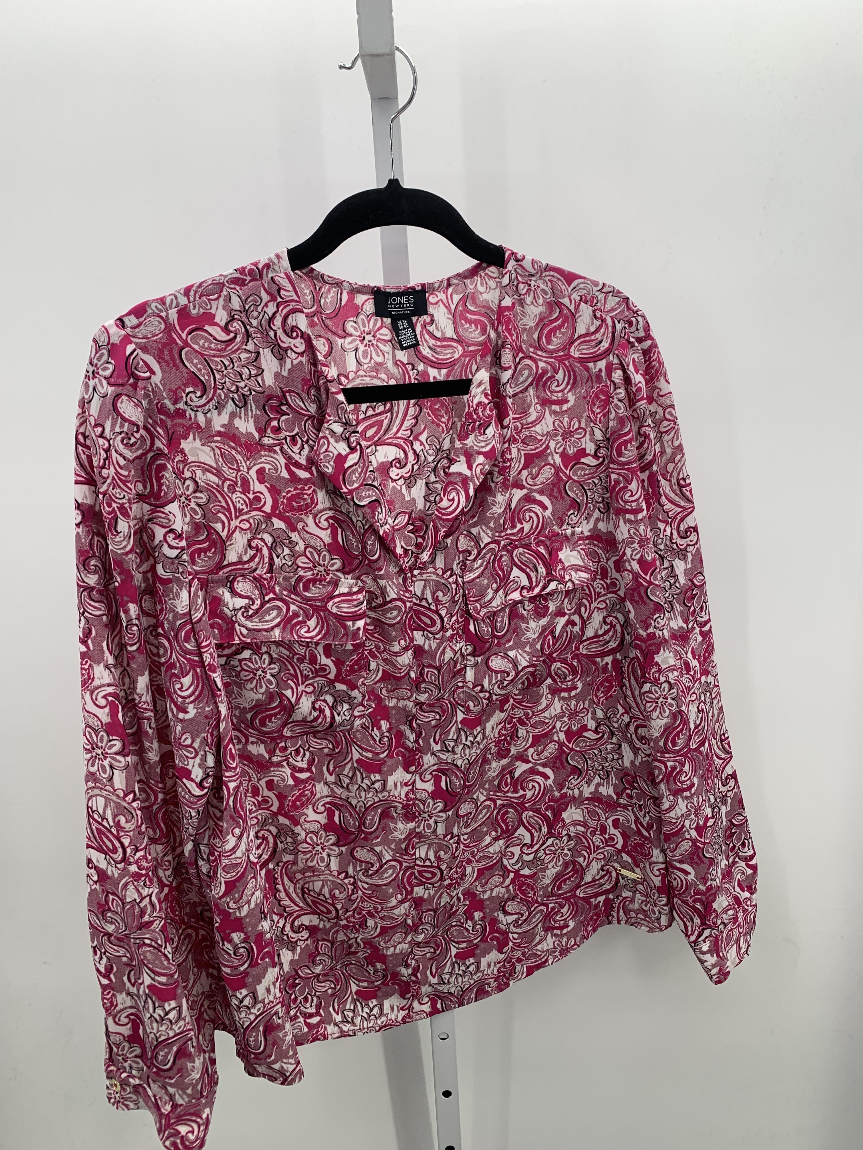 Jones New York Size Extra Large Misses Long Sleeve Shirt