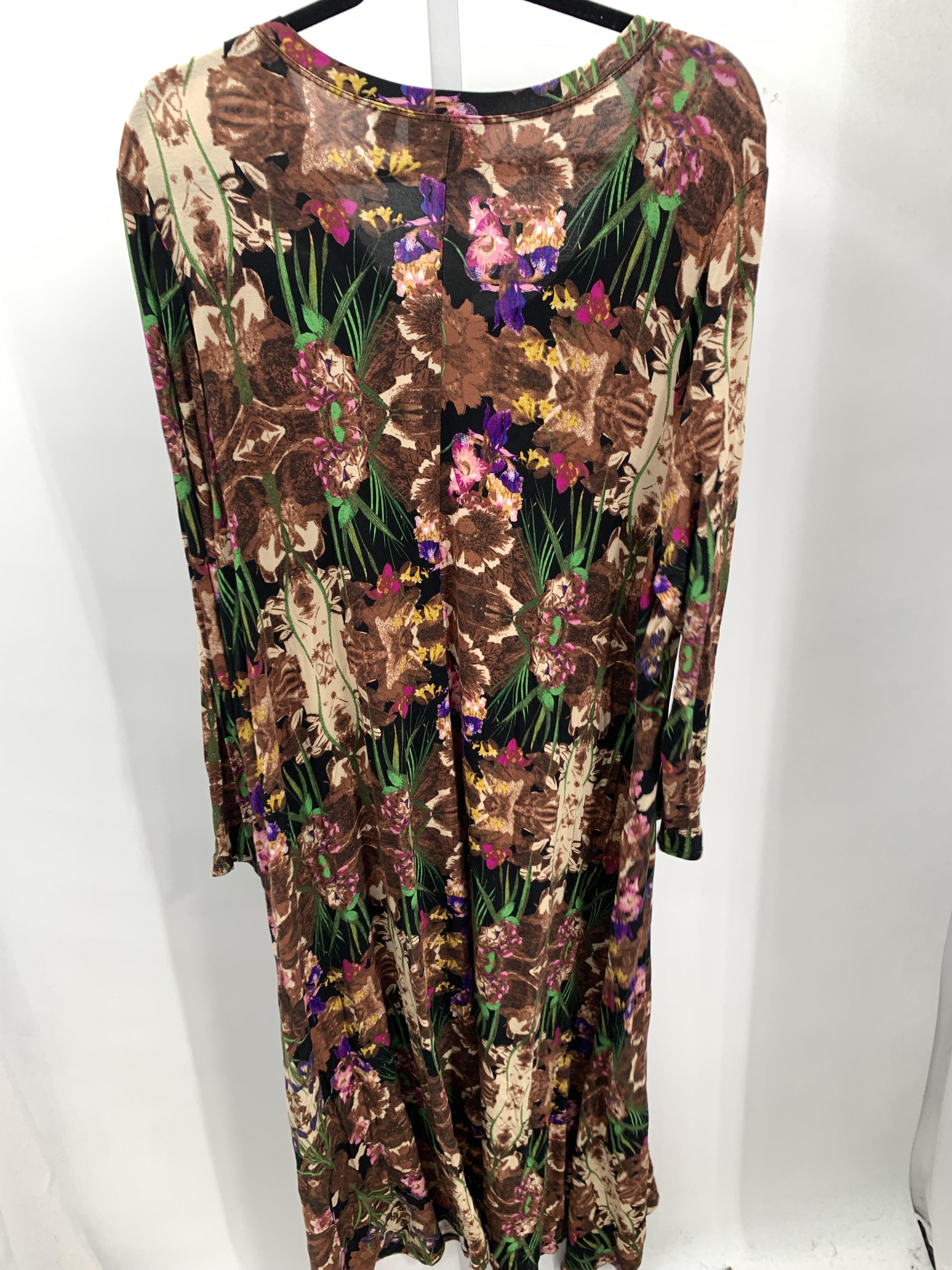 Attitudes Size 2X Womens Long Sleeve Dress