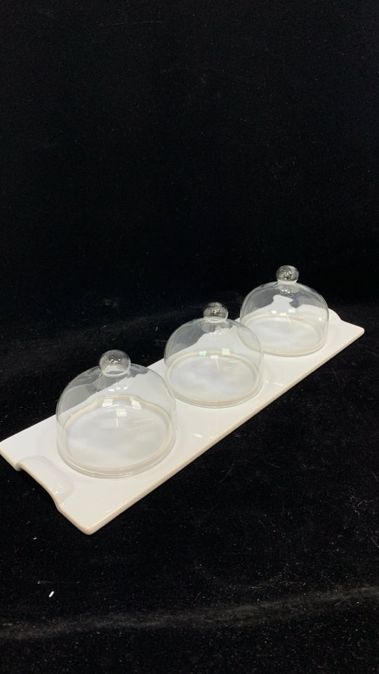 4PC PIER 1 TIDBIT TRAY.