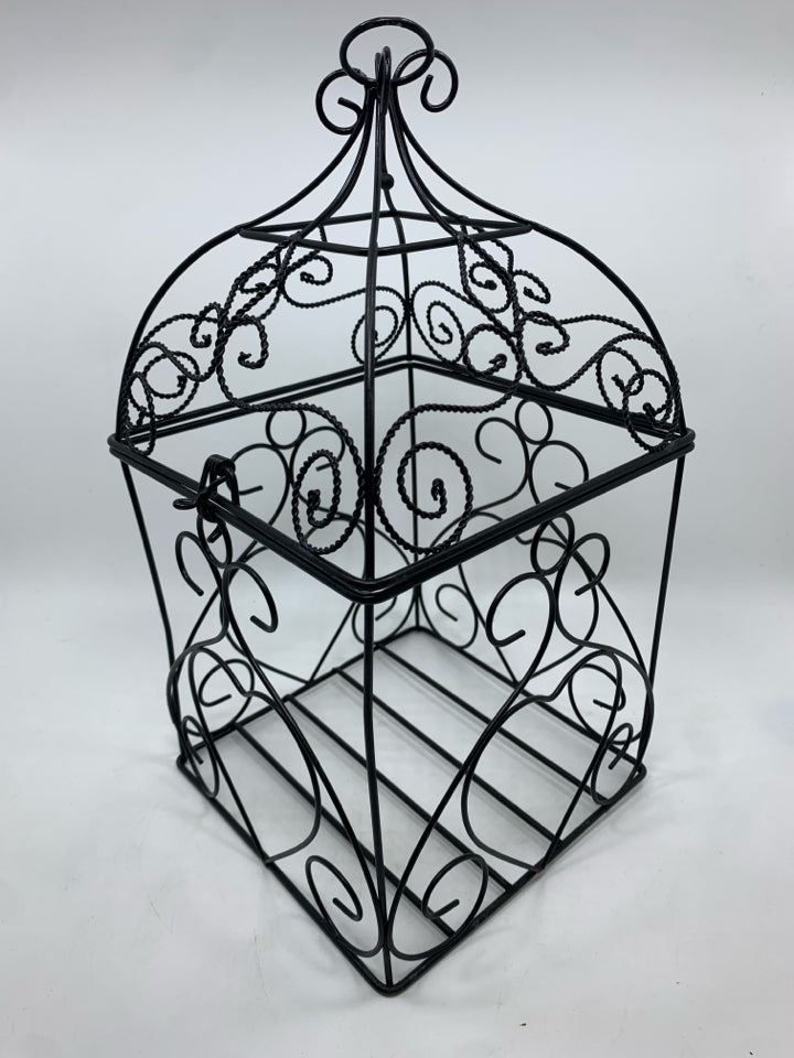 WIRED METAL BIRD CAGE DECOR.