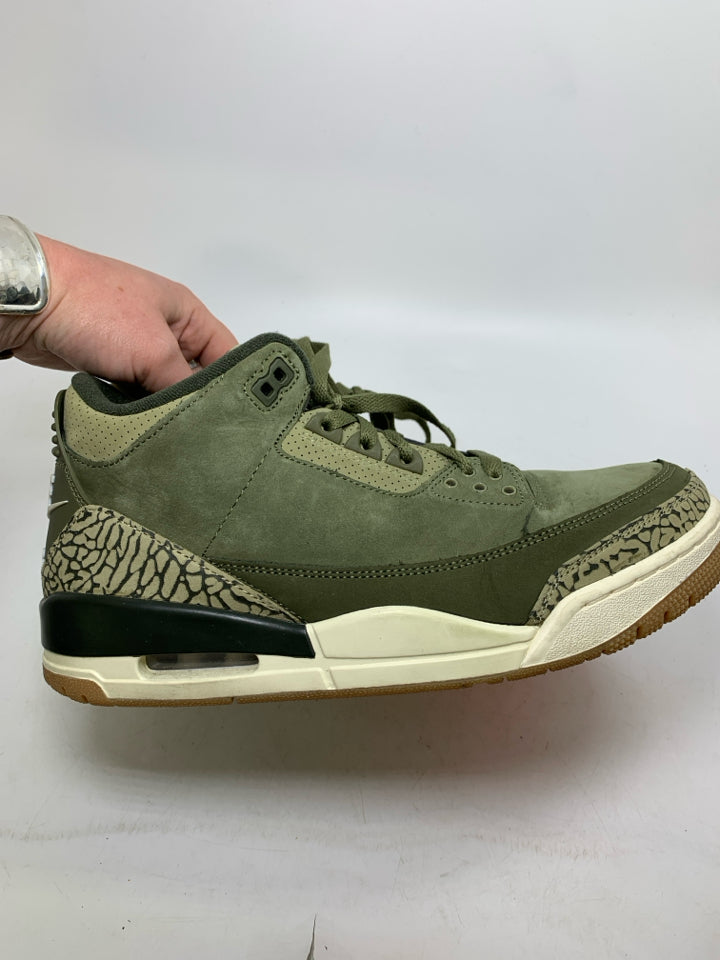 Air Jordans 3 Retro Family Affair Olive Green