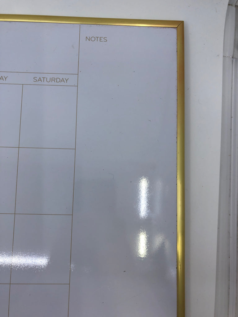 CALENDAR WHITE BOARD.