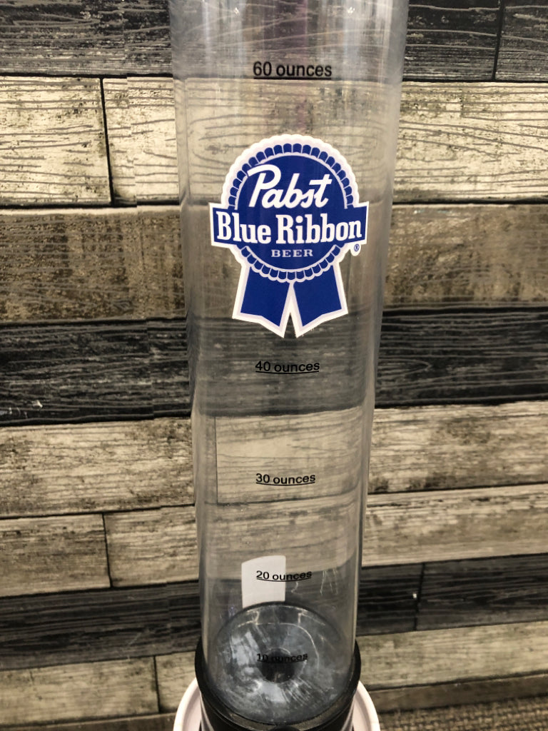 BLUE RIBBON BEER DISPENSER W 2 ADDITION LIDS.