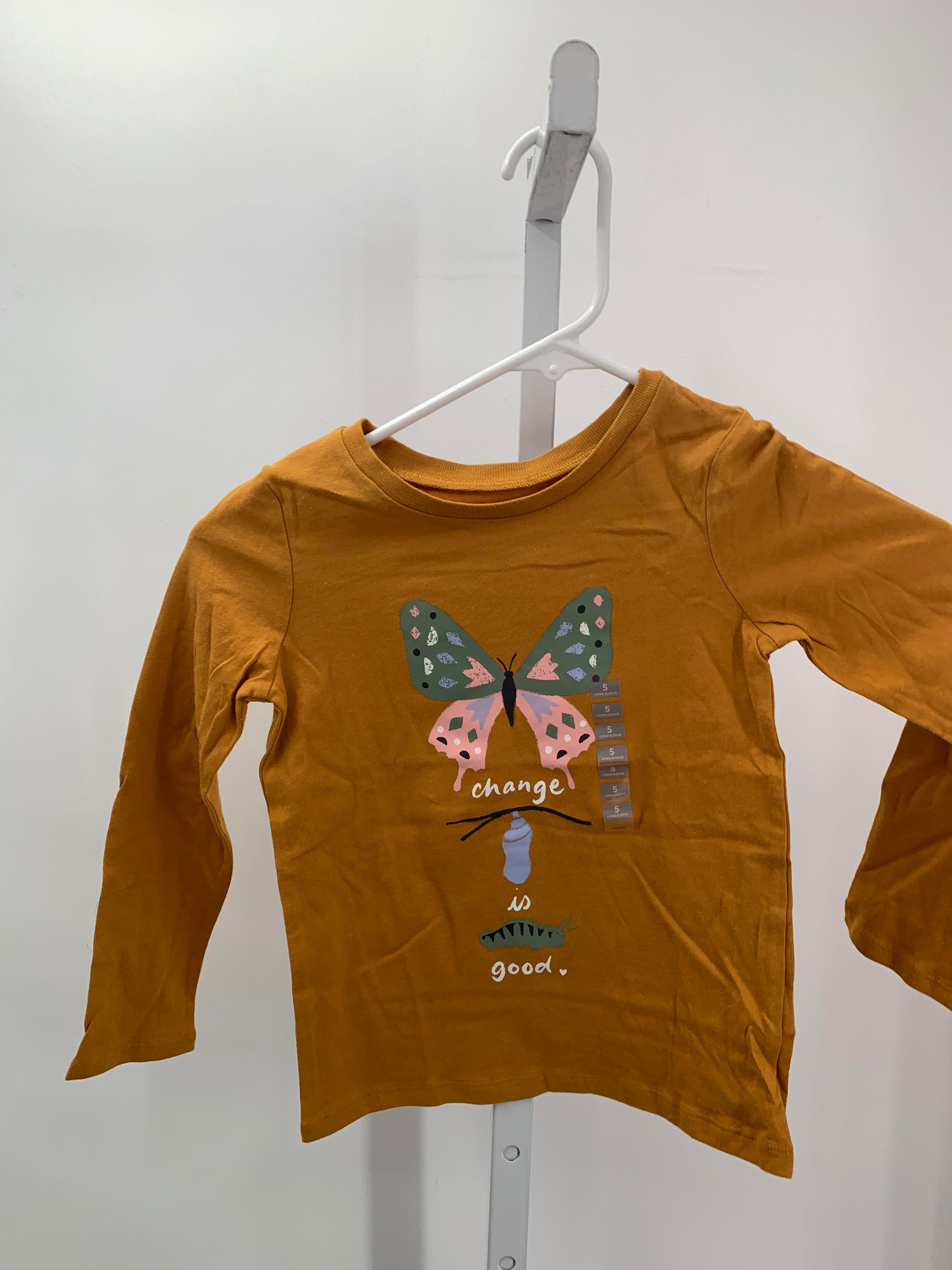 Osh Kosh Size 5 Girls Long Sleeve Shirt