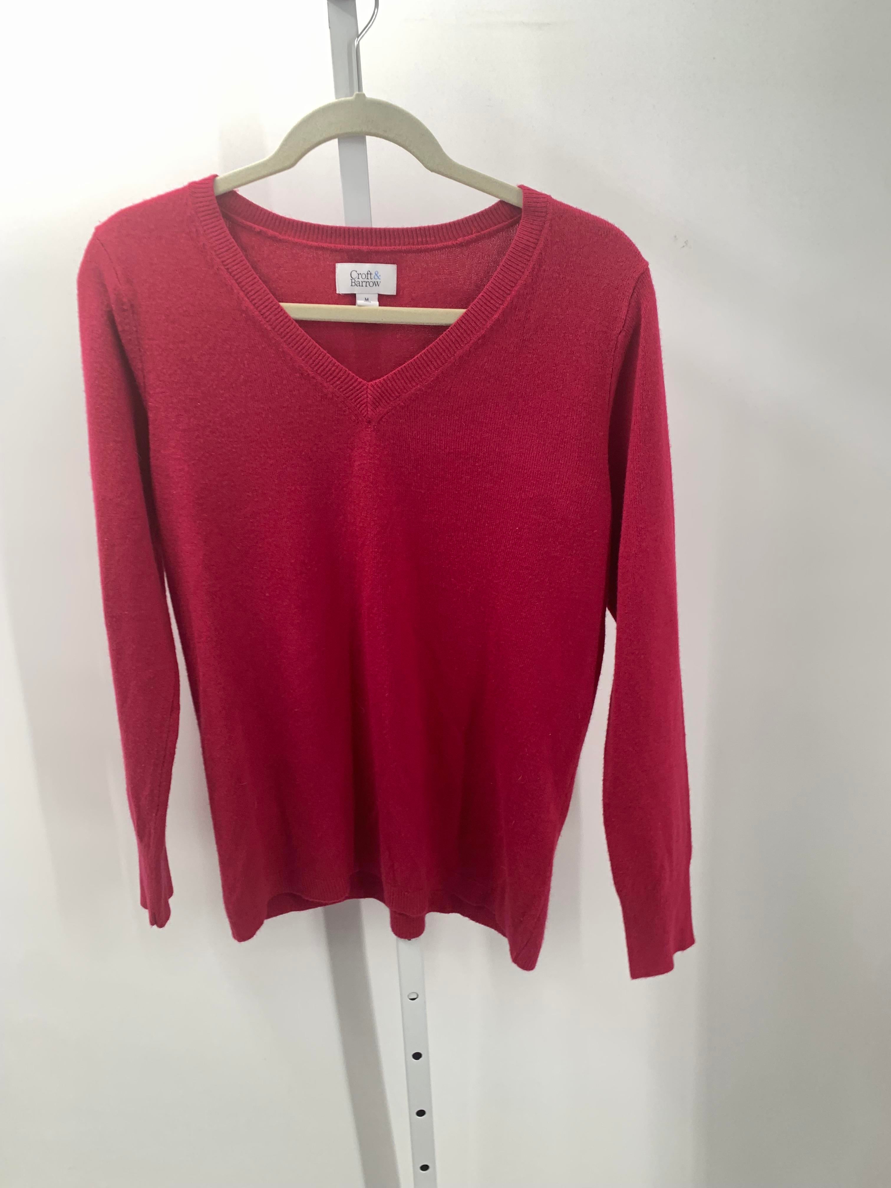 Croft & Barrow Size Medium Misses Long Slv Sweater