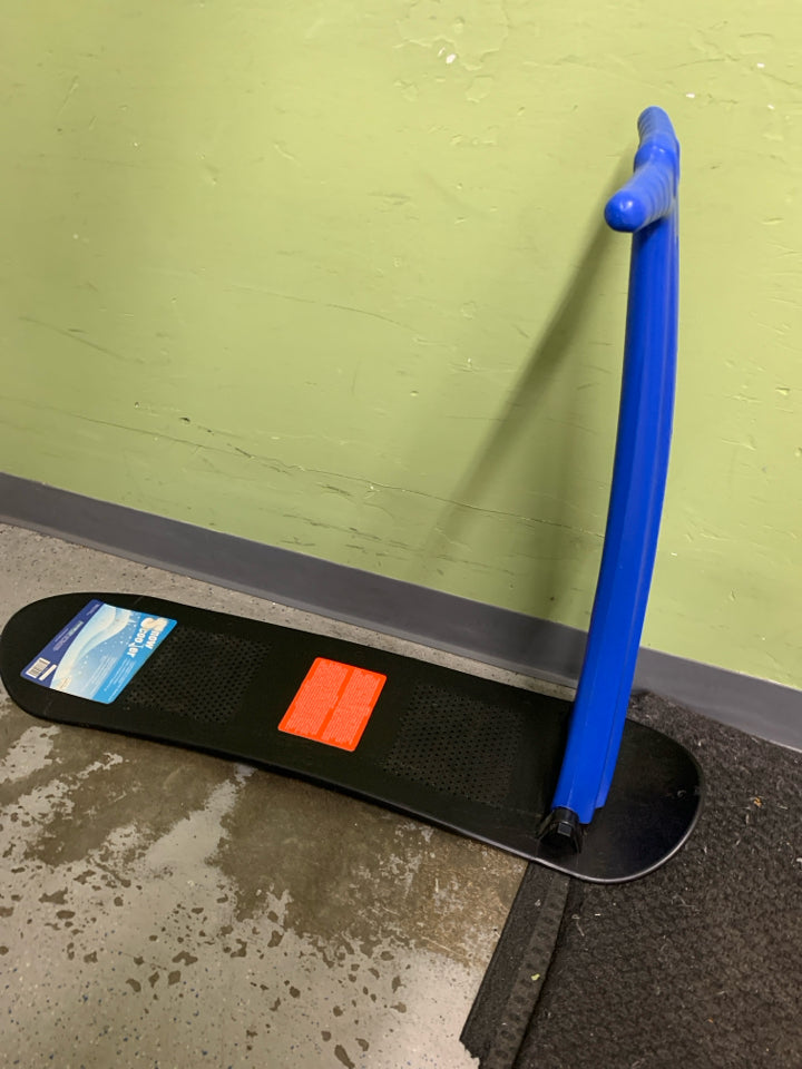 Slippery Racer Kids Foldable Downhill Winter Ski Scooter Snow Sled, Blue