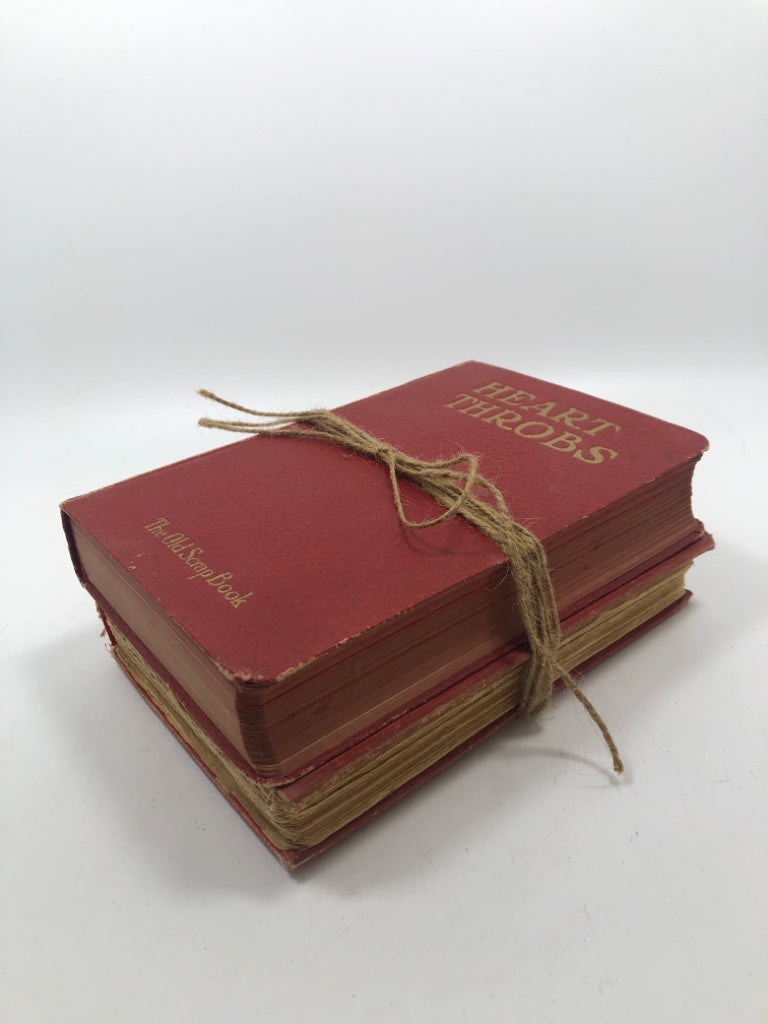 STACKED HEART THROB BOOK DECOR.