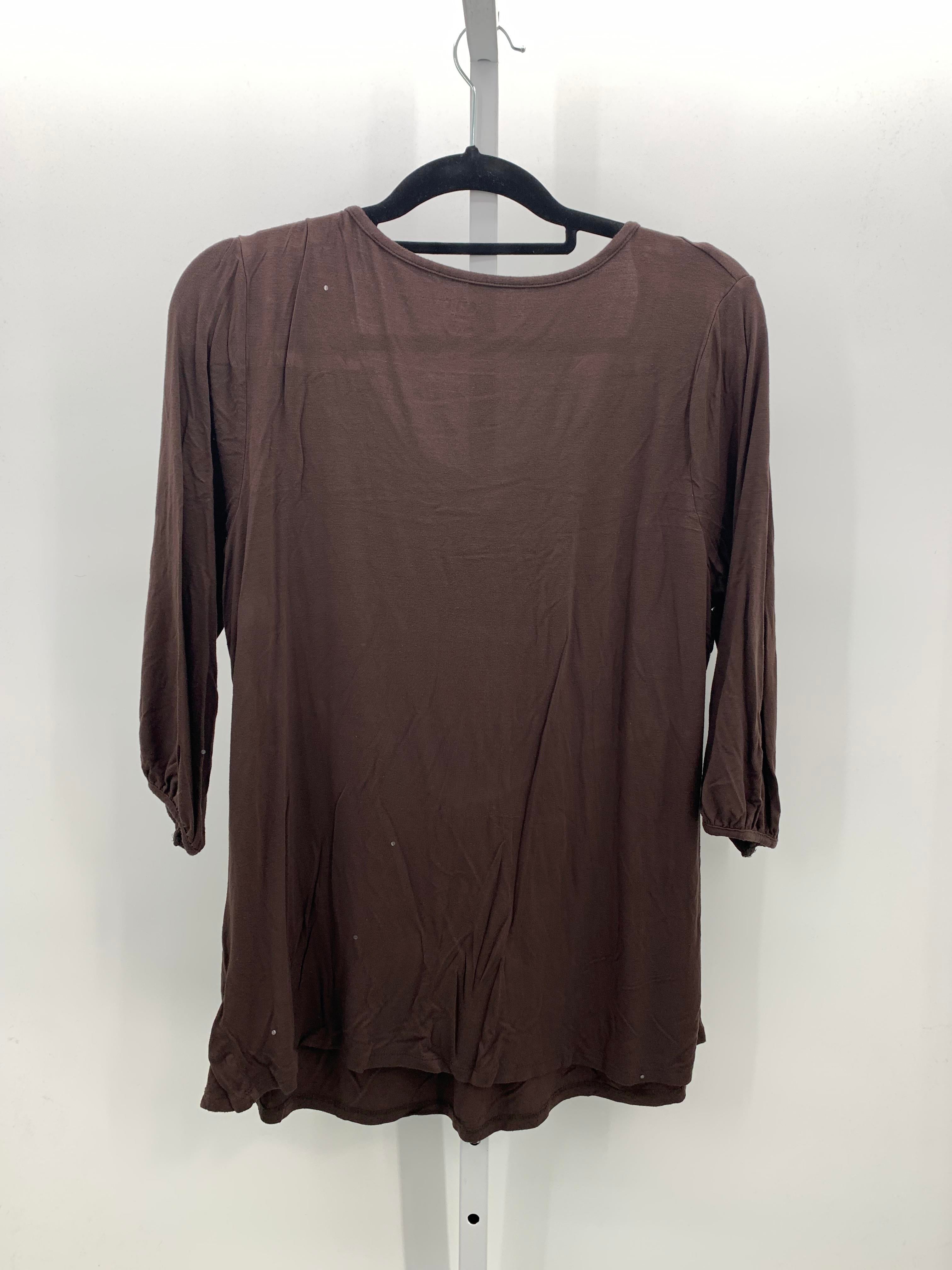 A.N.A. Size 1X Womens 3/4 Sleeve Shirt