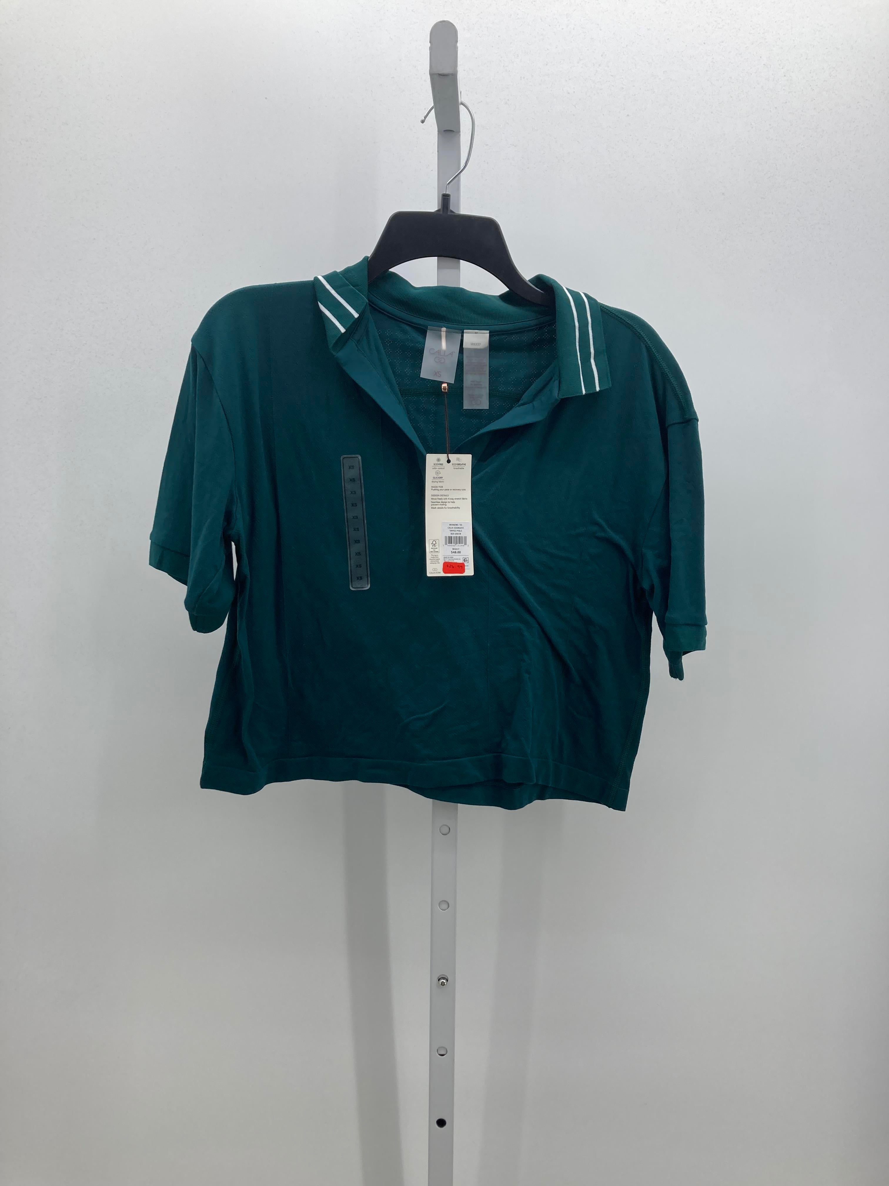 Calia Size X Small Misses Short Sleeve Shirt