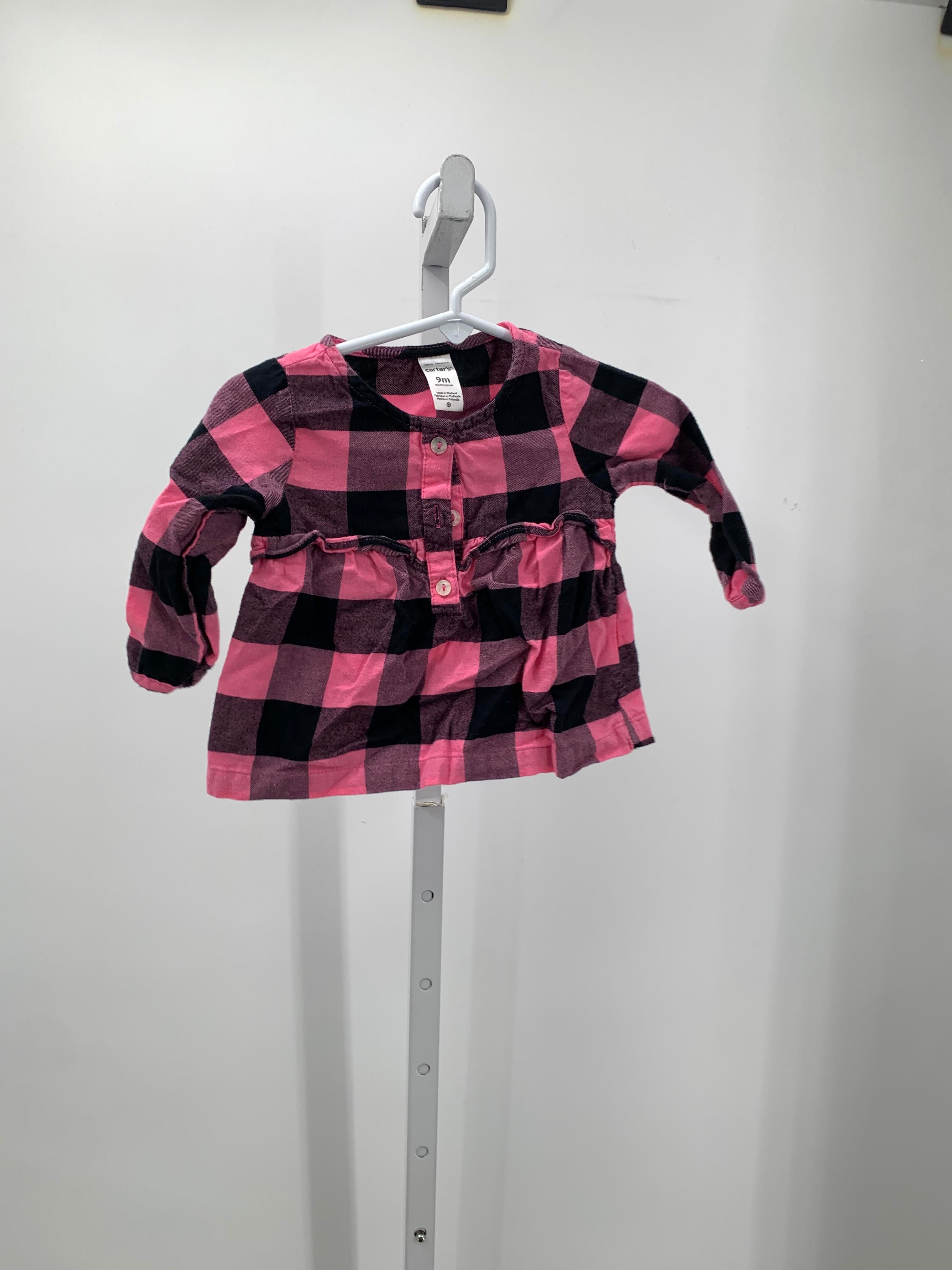Carters Size 9 Months Girls Long Sleeve Shirt