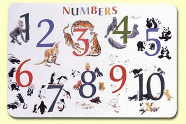 Numbers with Animals Placemat - NUM-1