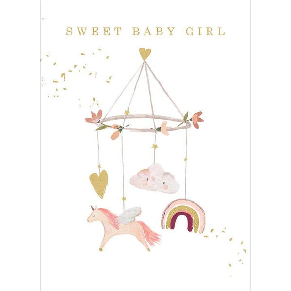 Sweet Baby Girl, New Baby Card