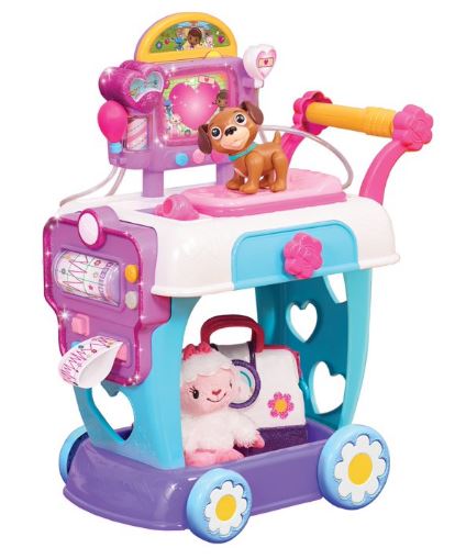 Doc McStuffins Toy Hospital Care Cart, Lights and Sounds Doctor Pretend Play Set