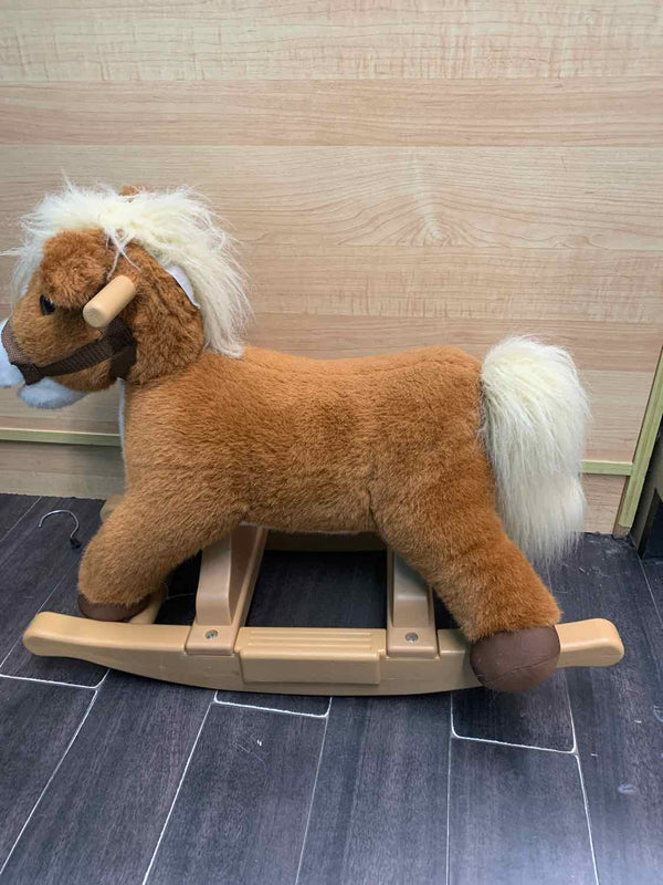 "Rock N' Ride" Brown Pony Rockin Horse