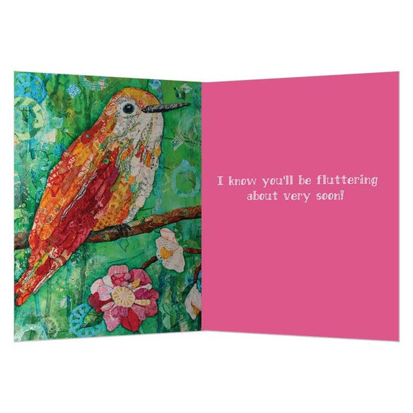 Rufous Hummingbird, Get Well Card