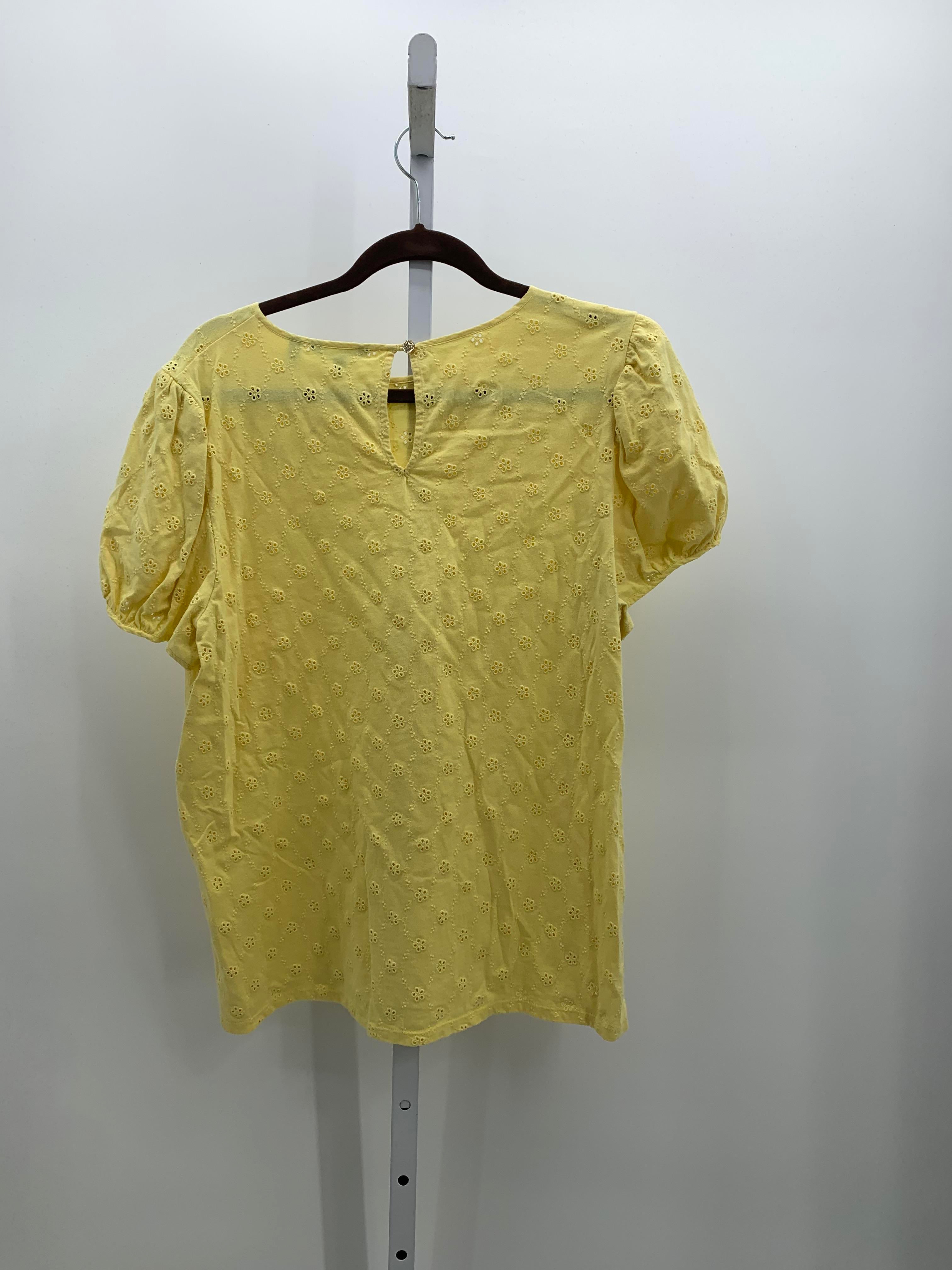 Draper James Size Extra Large Misses Short Sleeve Shirt