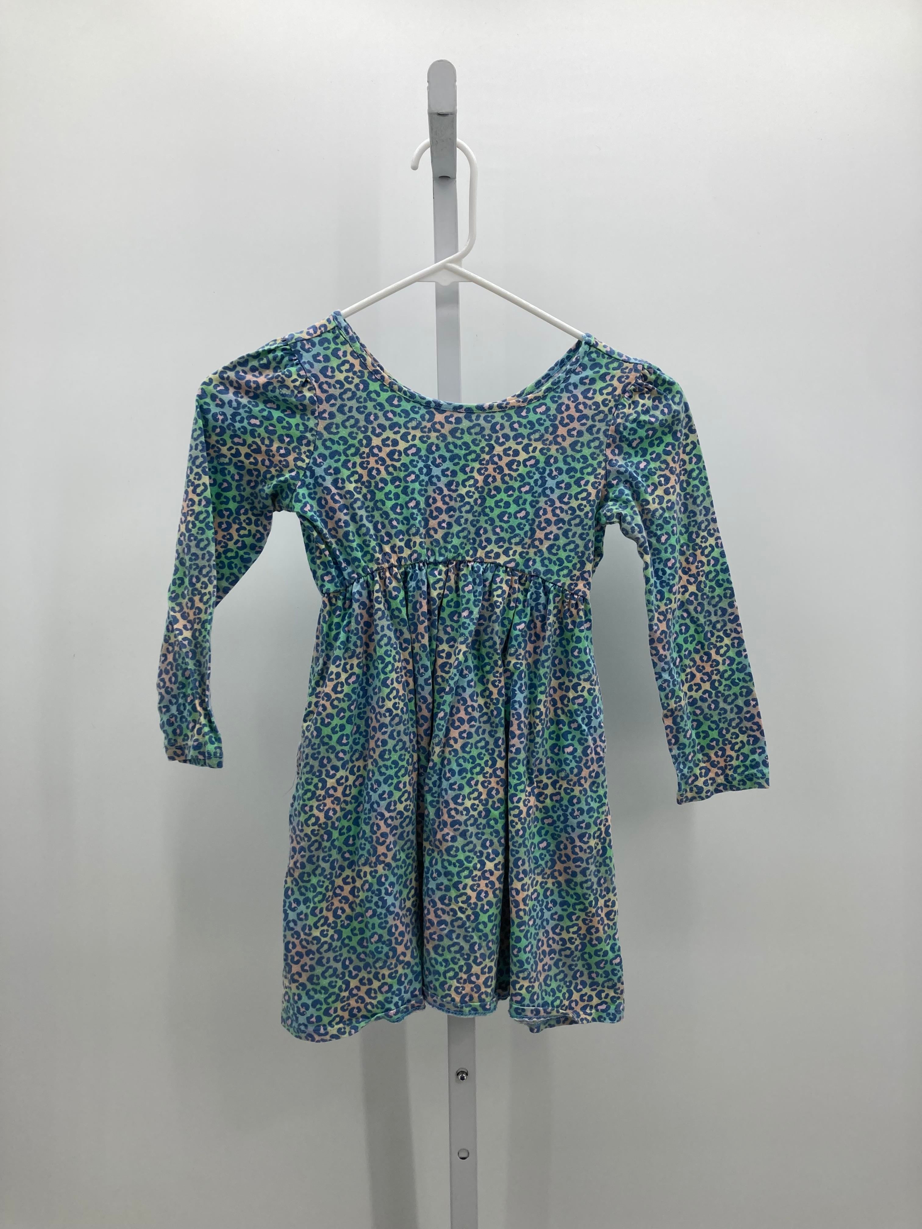 Lands End Size 6-7 Girls Long Sleeve Dress
