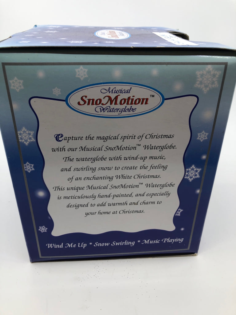 NIB SNOWMOTION SANTA SNOW GLOBE.