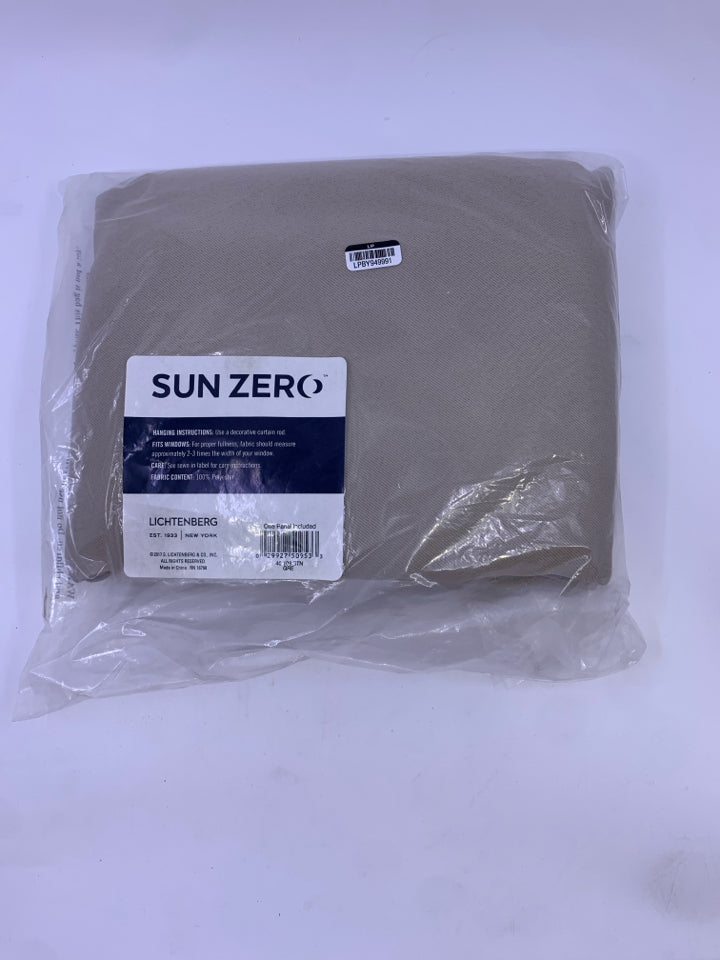 NIP SUN ZERO TAN CURTIANS.